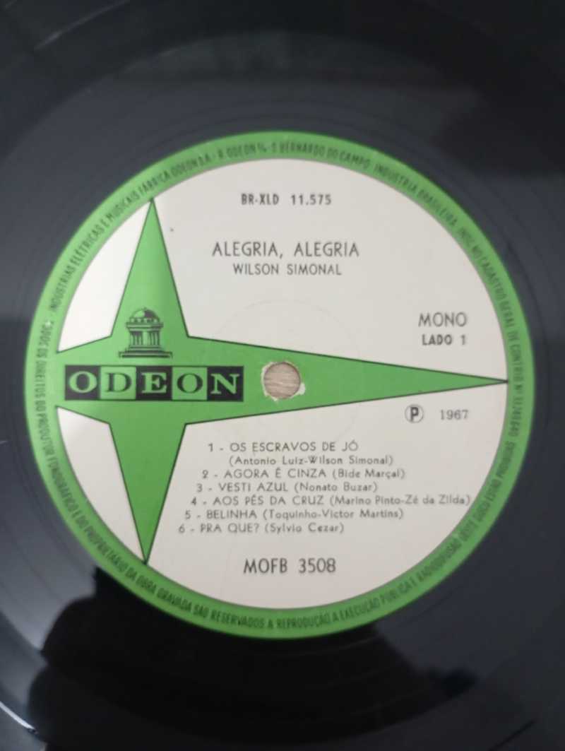 Lp Vinil Wilson Simonal Alegria! Alegria! Vol.4