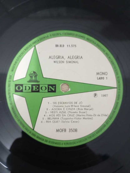 Lp Vinil Wilson Simonal Alegria! Alegria! Vol.4