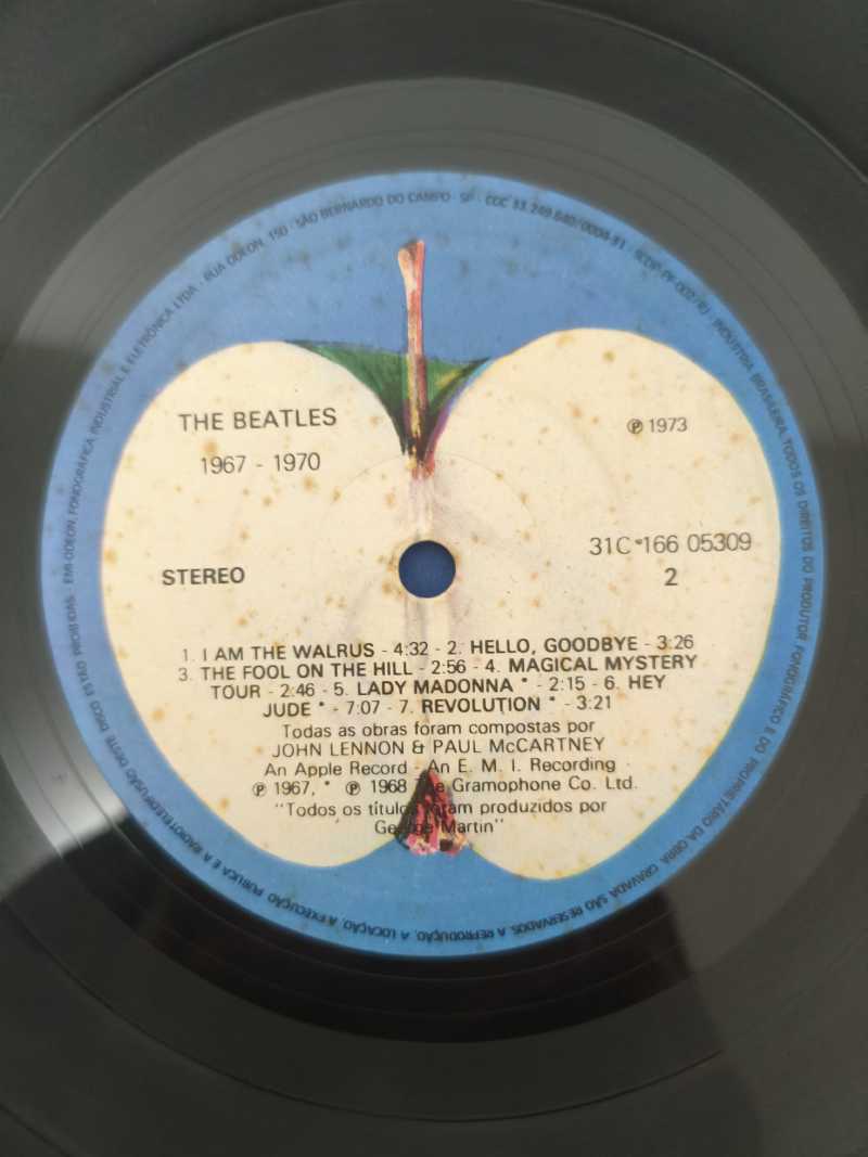Lp Vinil The Beatles 1967-1970 Duplo Com Encartes