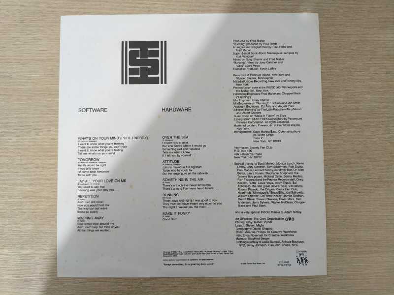 Lp Vinil Information Society 1988 Com Encarte