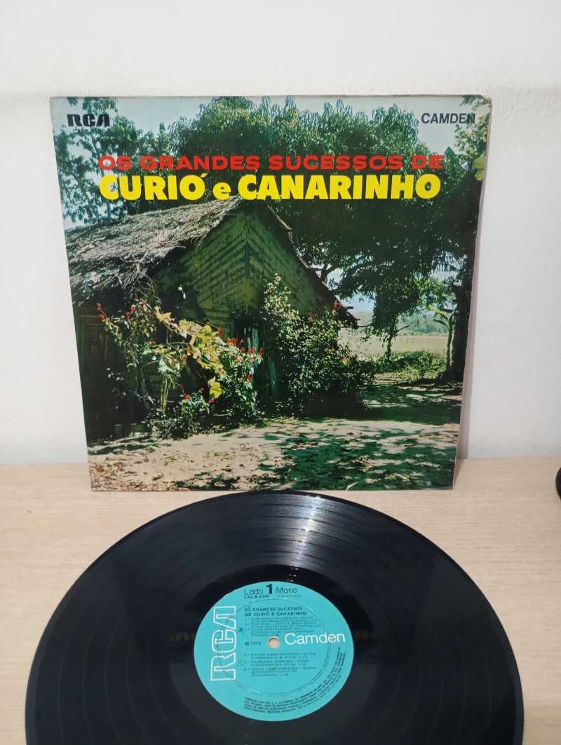 Lp Vinil Curió e Canarinho Os Grandes Sucessos de