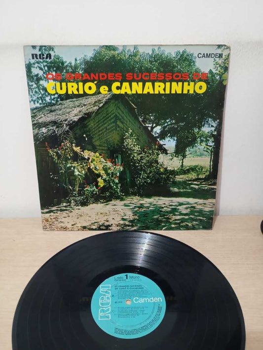 Lp Vinil Curió e Canarinho Os Grandes Sucessos de