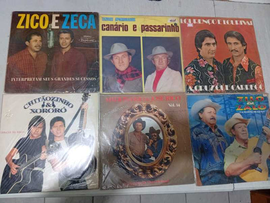 Lp Vinil Lote 6 Unidades Sertanejo