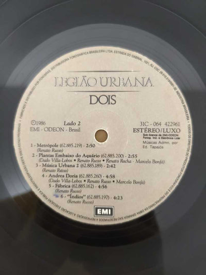 Lp Vinil Legião Urbana Dois Com Encarte, Leia
