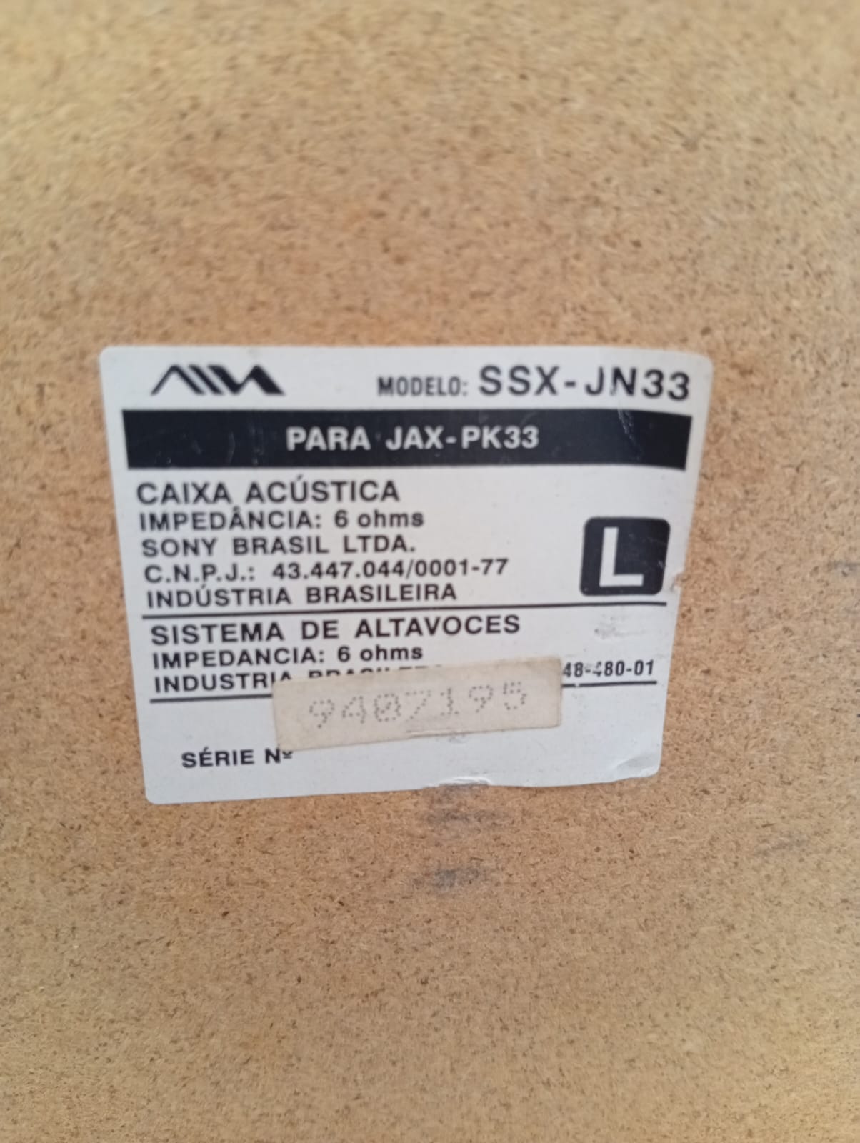 Par de Caixas SSX-JN33