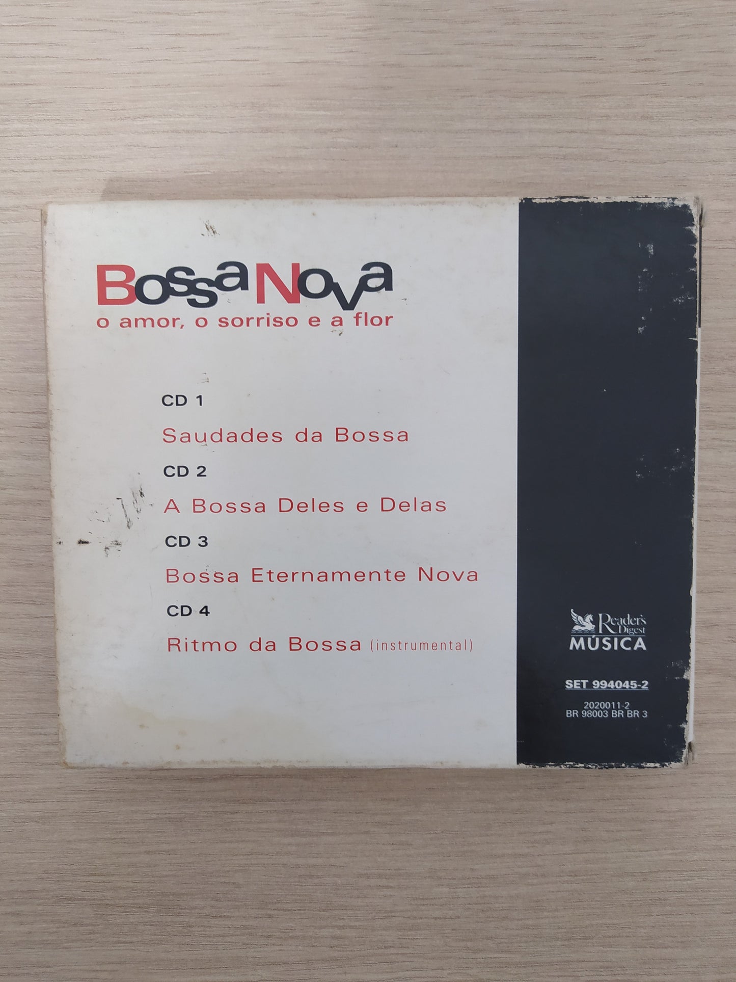 Cd Bossa Nova O Amor, O Sorriso E A Flor 4 Cds