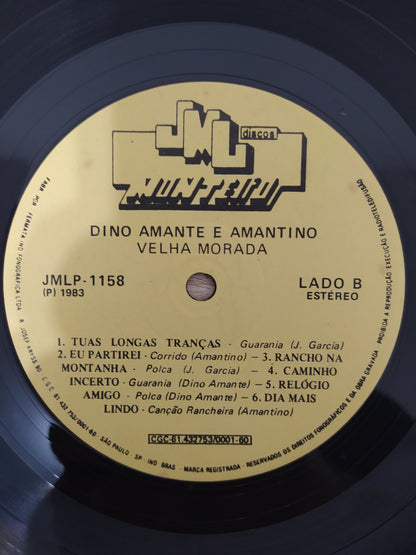 Lp Vinil Dino Amante E Amantino Velha Morada