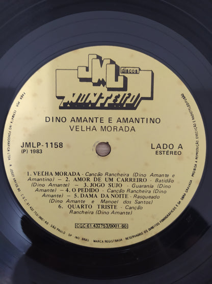 Lp Vinil Dino Amante E Amantino Velha Morada