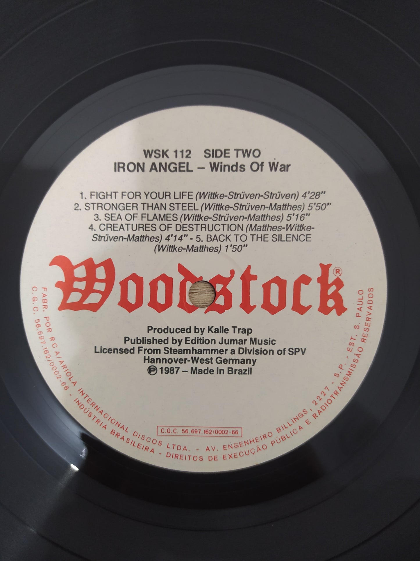 Lp Vinil Iron Angel Winds Of War