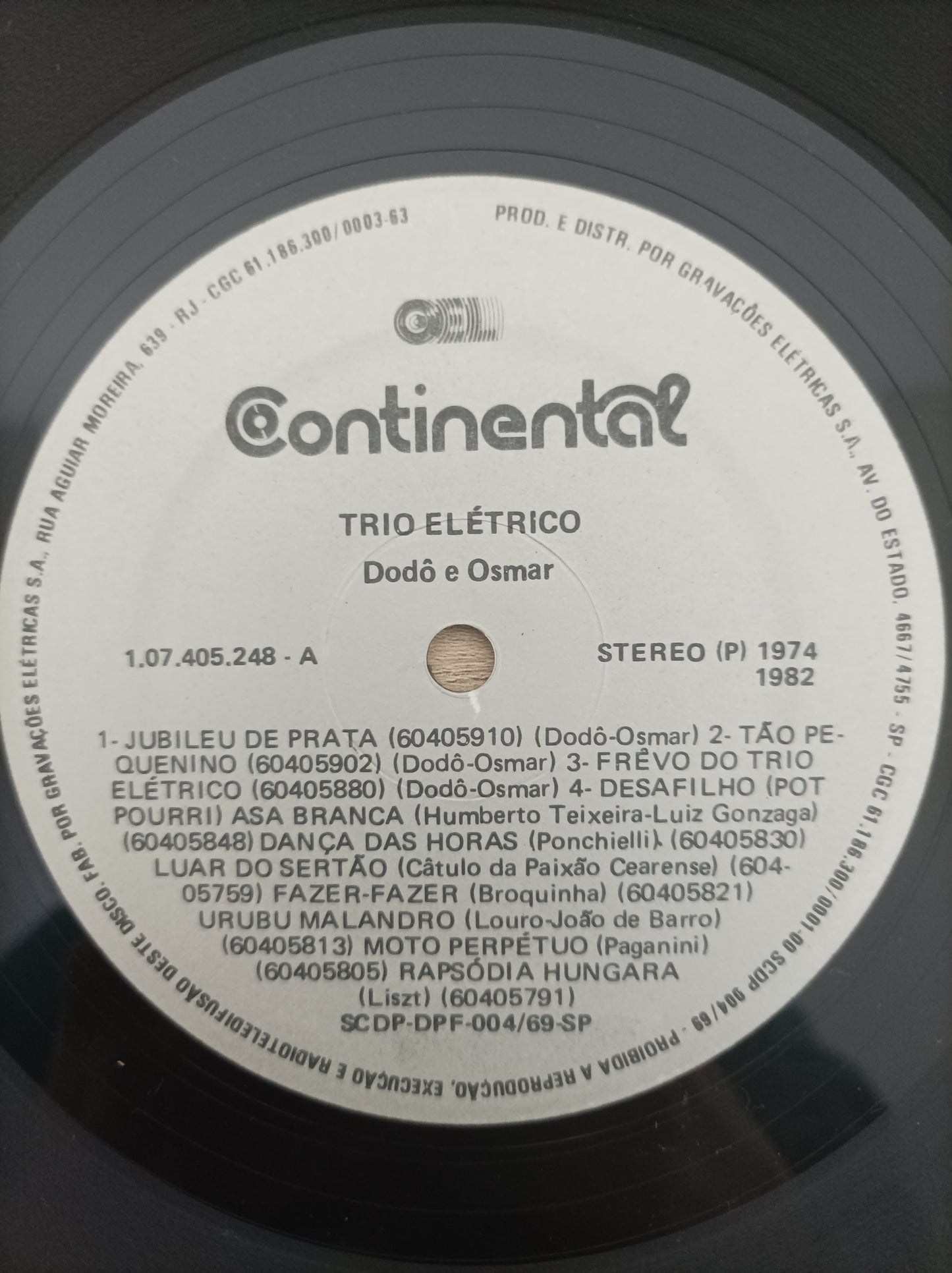 Lp Vinil Trio Elétrico Dodô E Osmar Jubileu de Prata