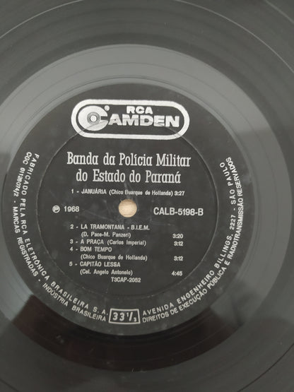 Lp Vinil Banda Da Polícia Militar do Estado do Paraná