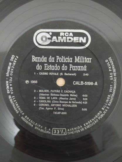 Lp Vinil Banda Da Polícia Militar do Estado do Paraná