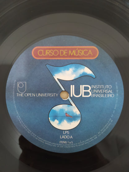 Lp Vinil Box Curso de Música Ilustrações Musicais 5 LPs