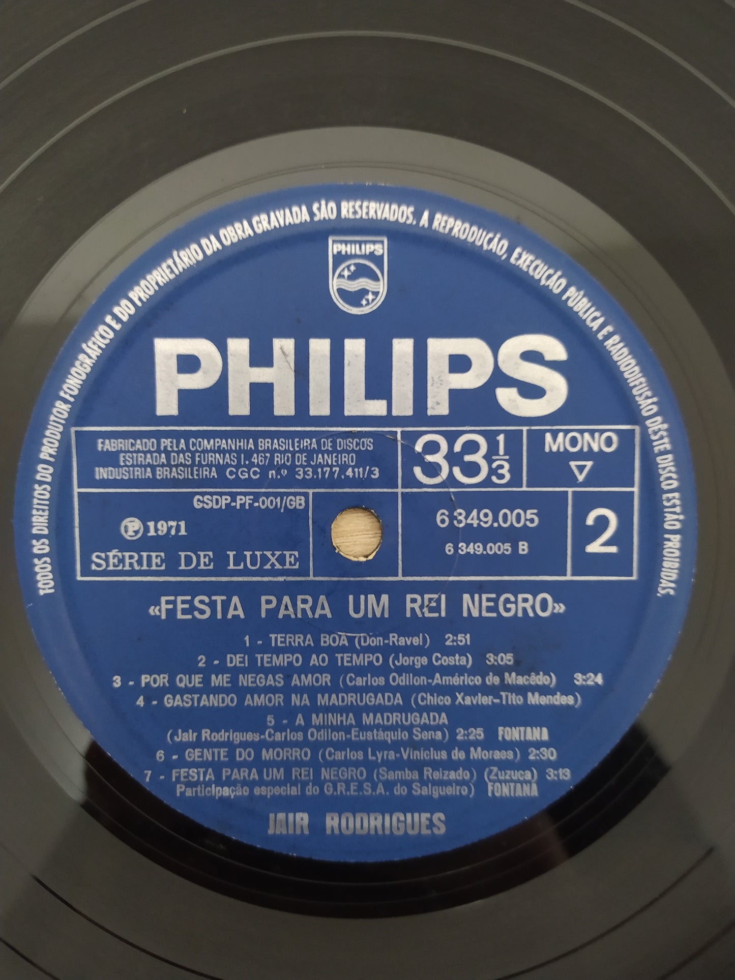 Lp Vinil Jair Rodrigues Festa Para Um Rei Negro