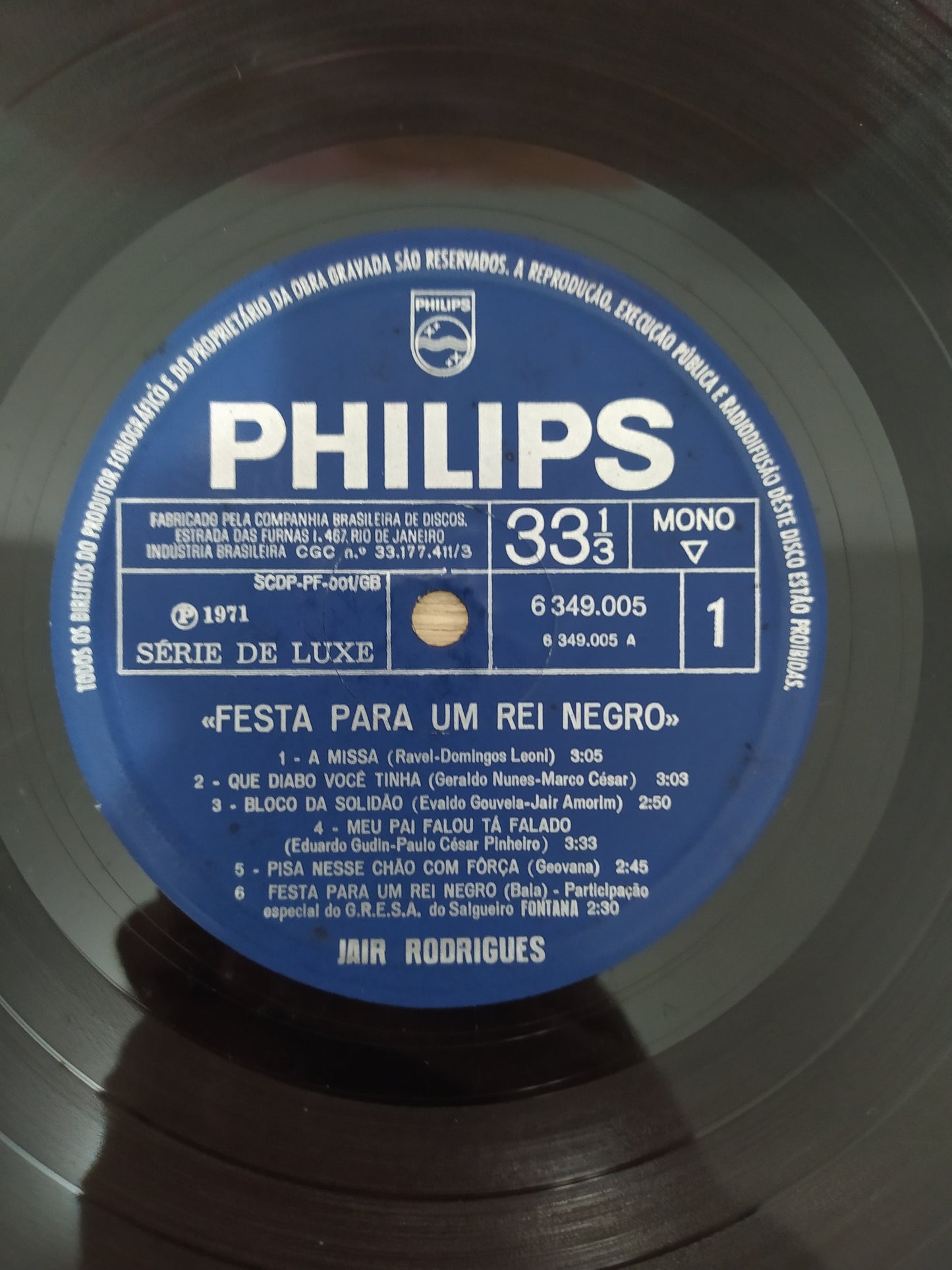 Lp Vinil Jair Rodrigues Festa Para Um Rei Negro