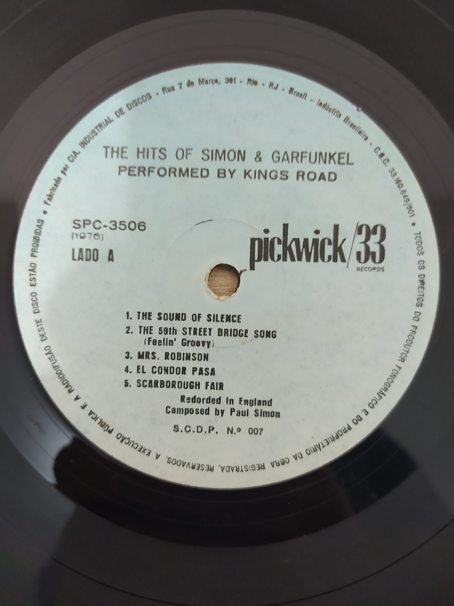 Lp Vinil King's Road The Hits Of Simon & Garfunkel