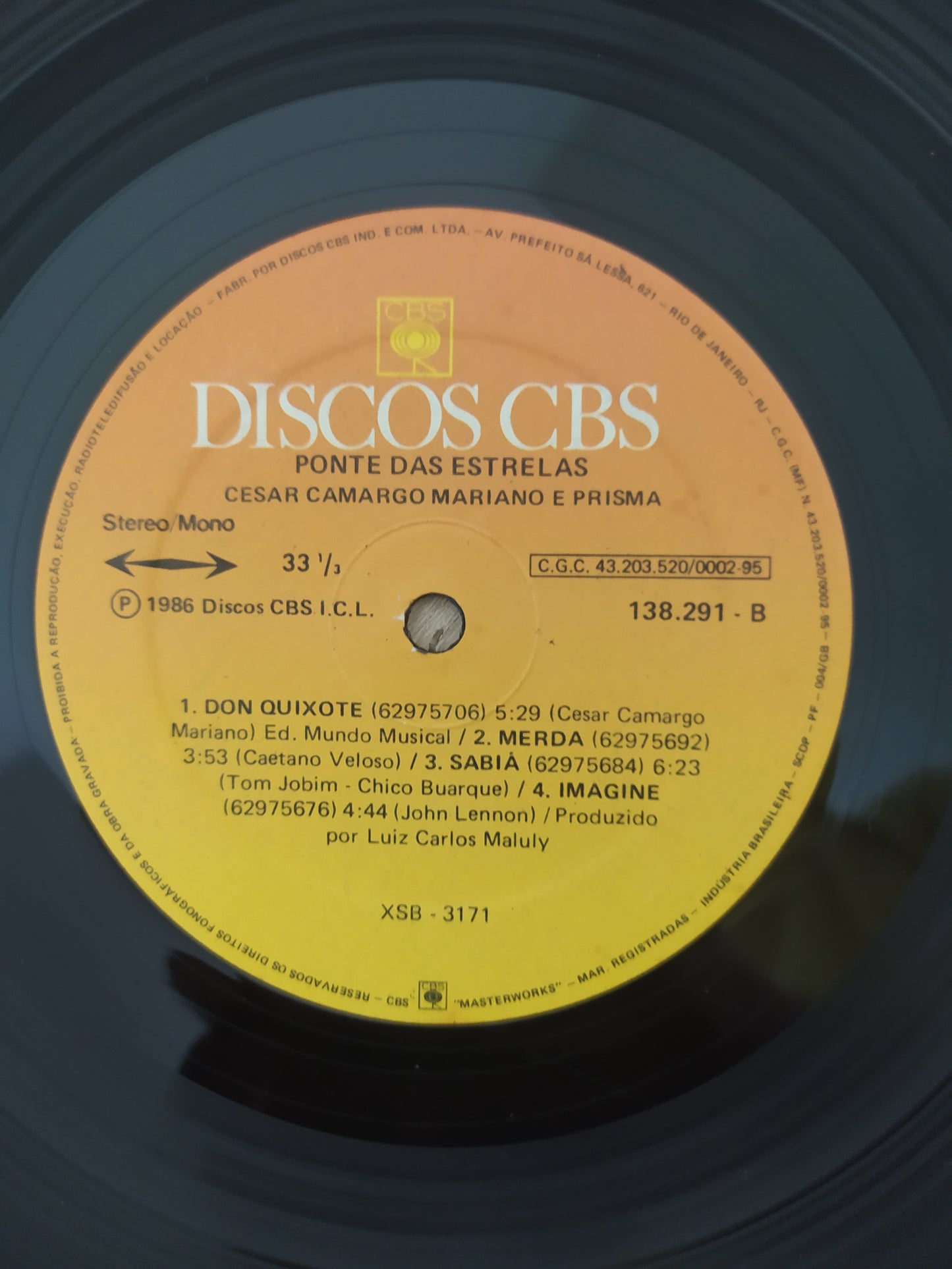 Lp Vinil Cesar Camargo Mariano Ponte das Estrelas C Encarte