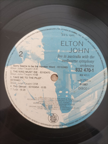 Lp Vinil Elton John Live in Australia Duplo