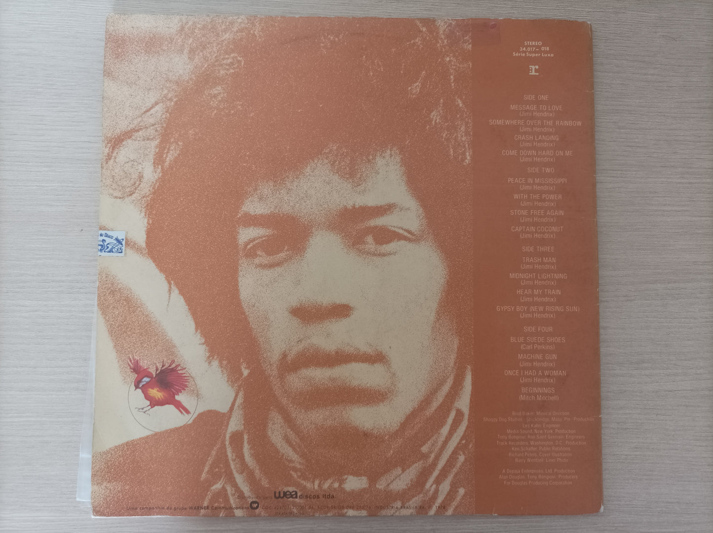 Lp Vinil Jimi Hendrix Crash Landing Duplo