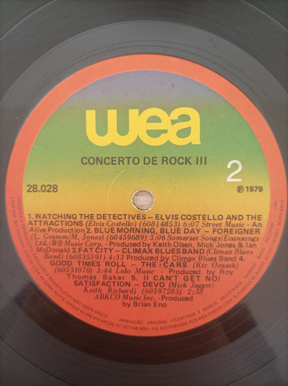 Lp Vinil Concerto de Rock III