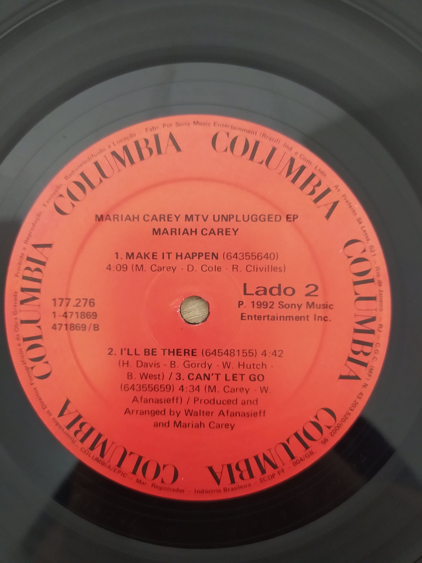 Lp Vinil Mariah Carey MTV Unplugged Com Encarte