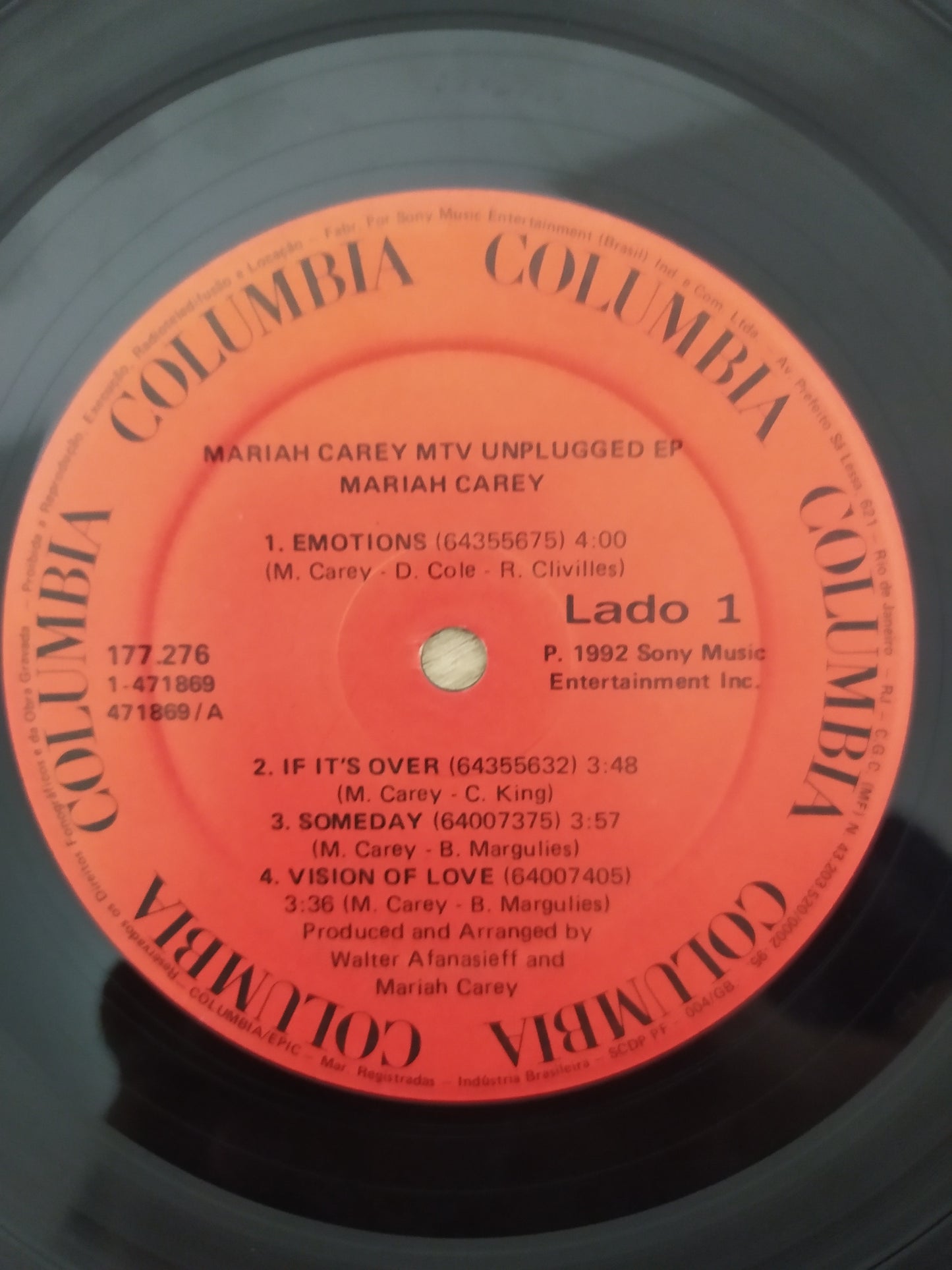 Lp Vinil Mariah Carey MTV Unplugged Com Encarte