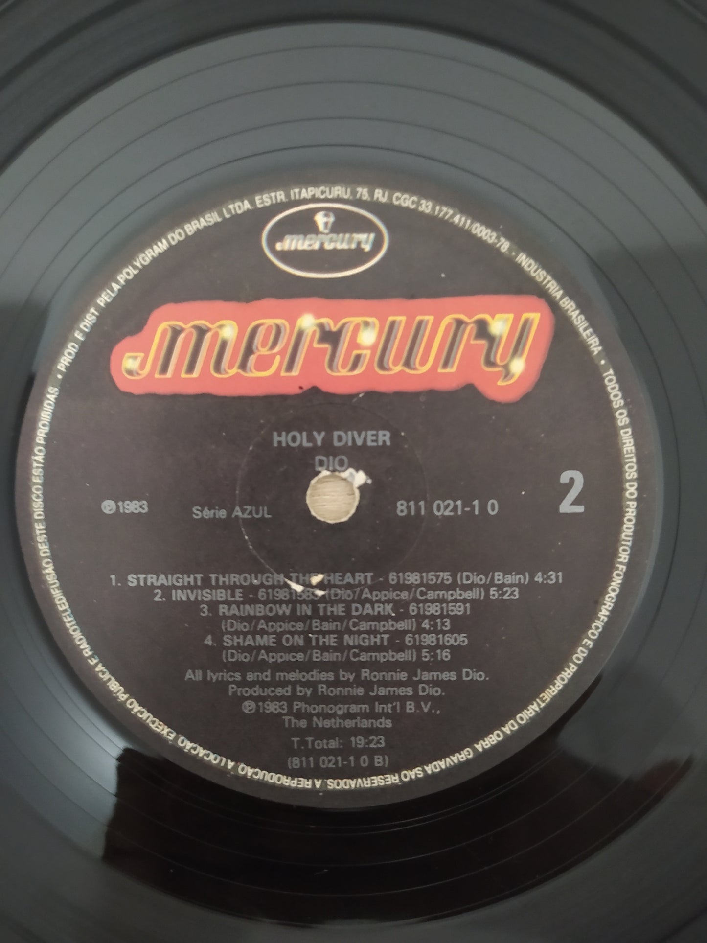 Lp Vinil Holy Diver Dio