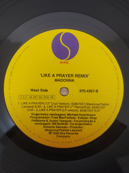 Lp Vinil Madonna Like A Prayer Remix MLVC