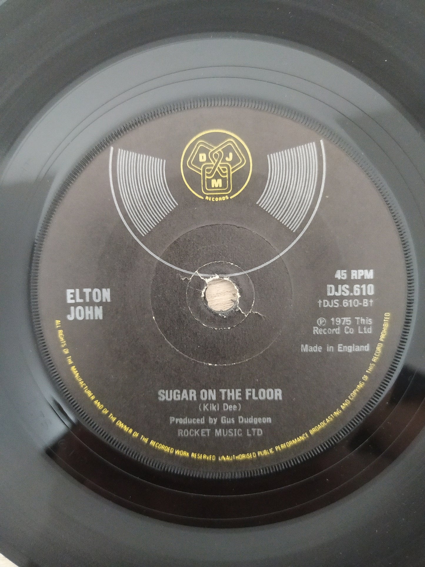 Vinil Compacto Elton John Island Girl / Sugar On The Floor