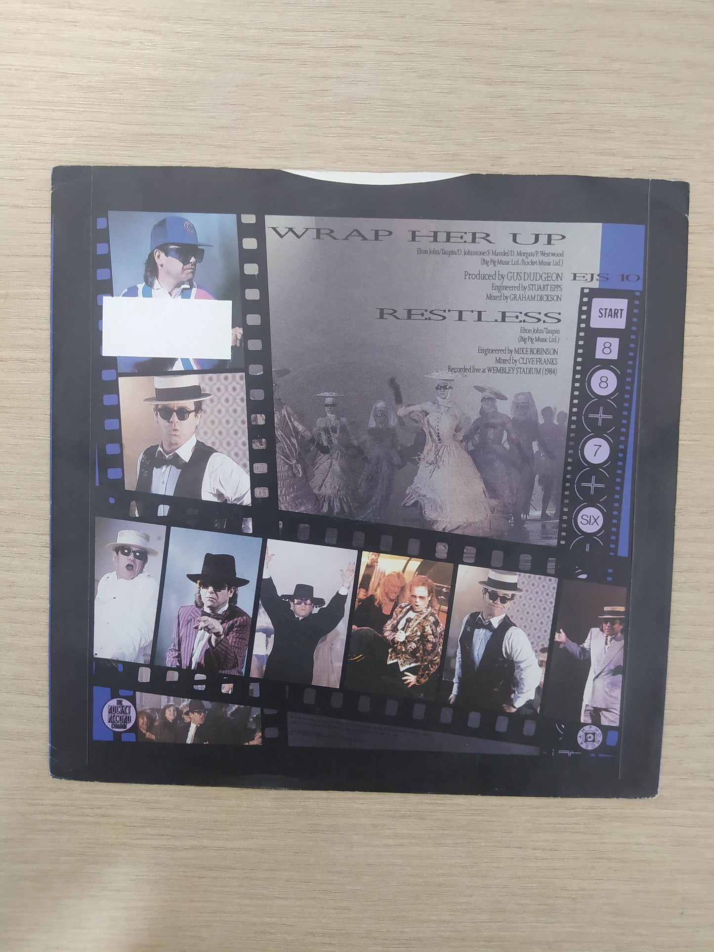 Vinil Compacto Elton John Wrap Her Up