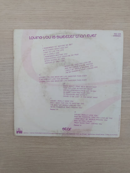 Vinil Compacto Elton John Loving You Is Sweeter Than Ever
