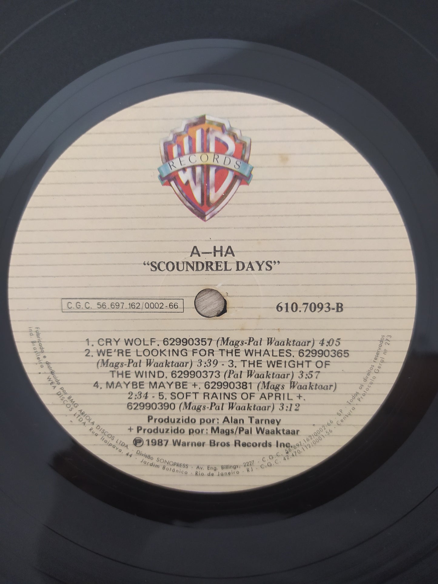 Disco Vinil Scoundrel Days A-Ha Com Encarte
