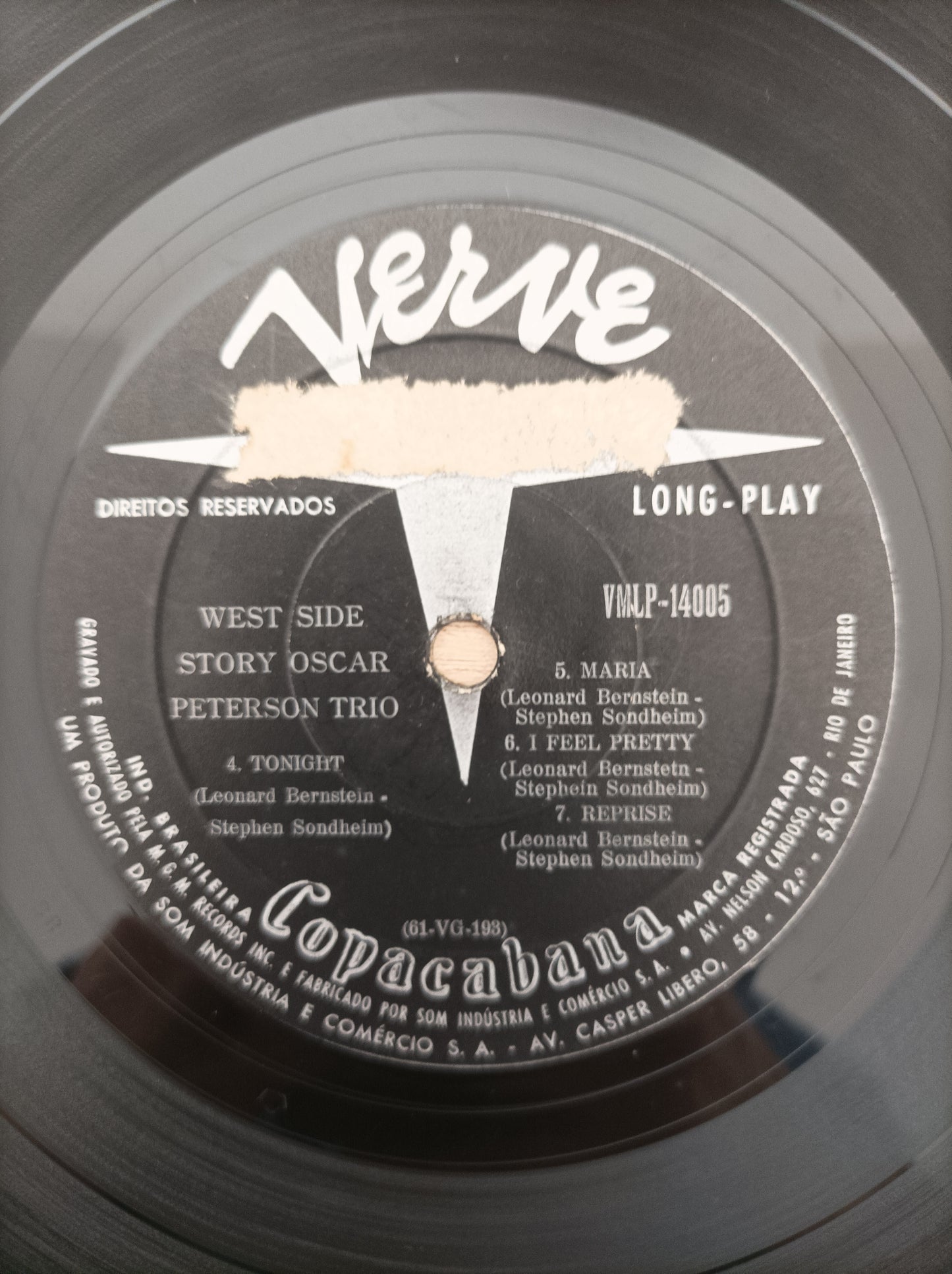 Disco Vinil West Side Story Oscar Peterson Trio A