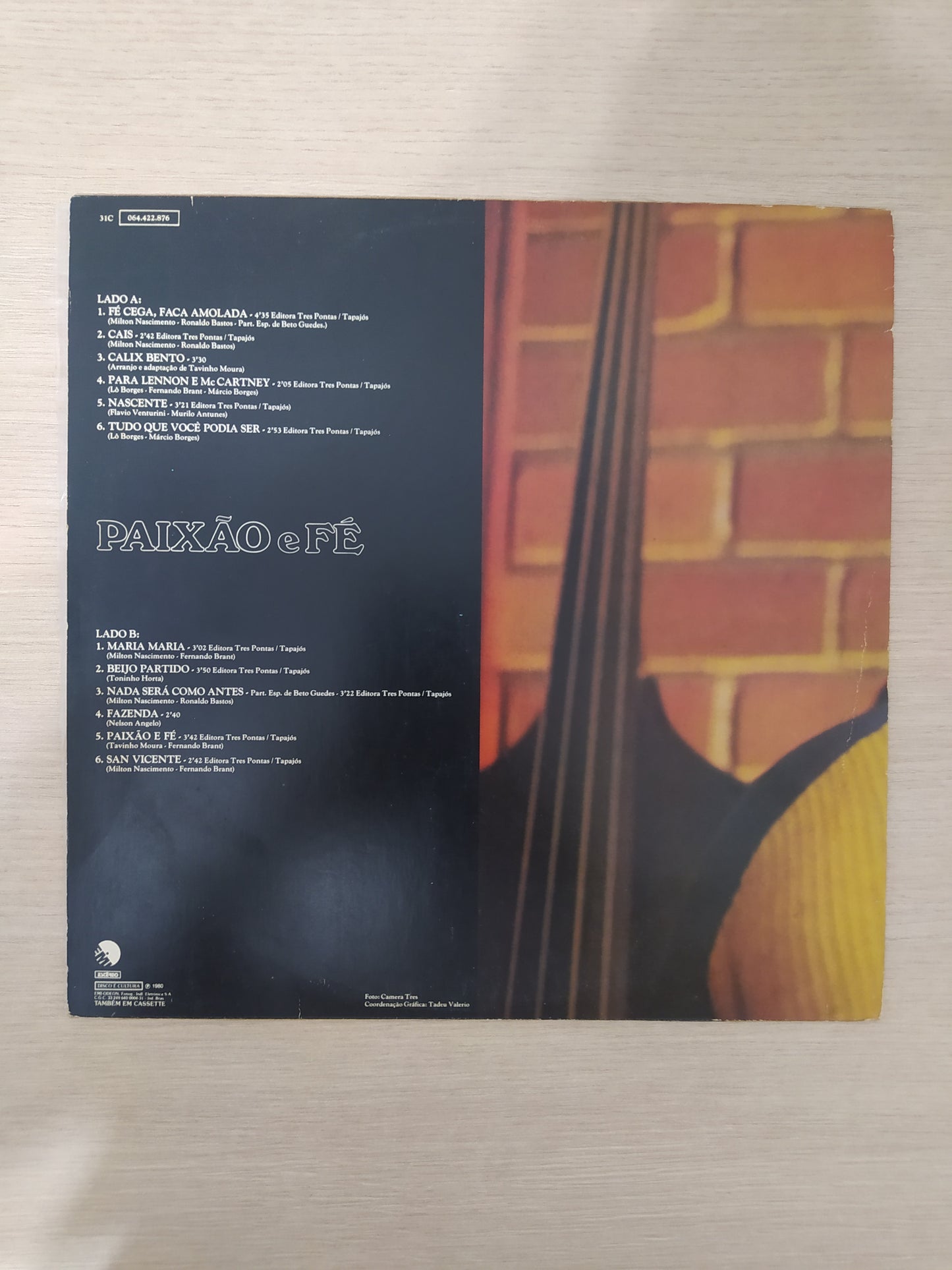 Lp Vinil Milton Nascimento Paixão e Fé