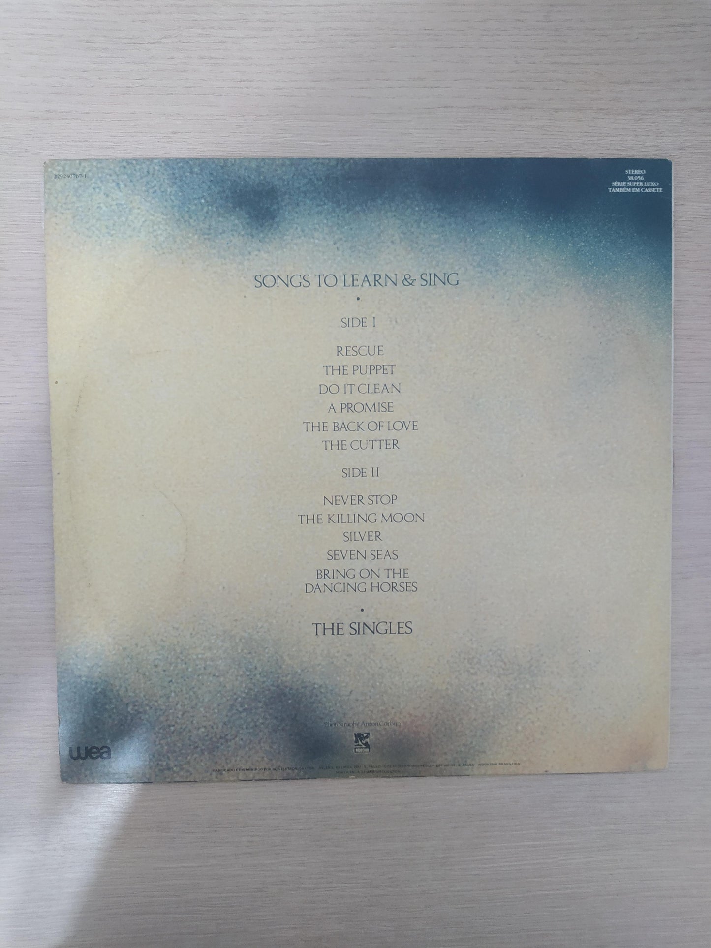 Lp Vinil Echo & The Bunnymen Songs To Learn & Sing C Encarte