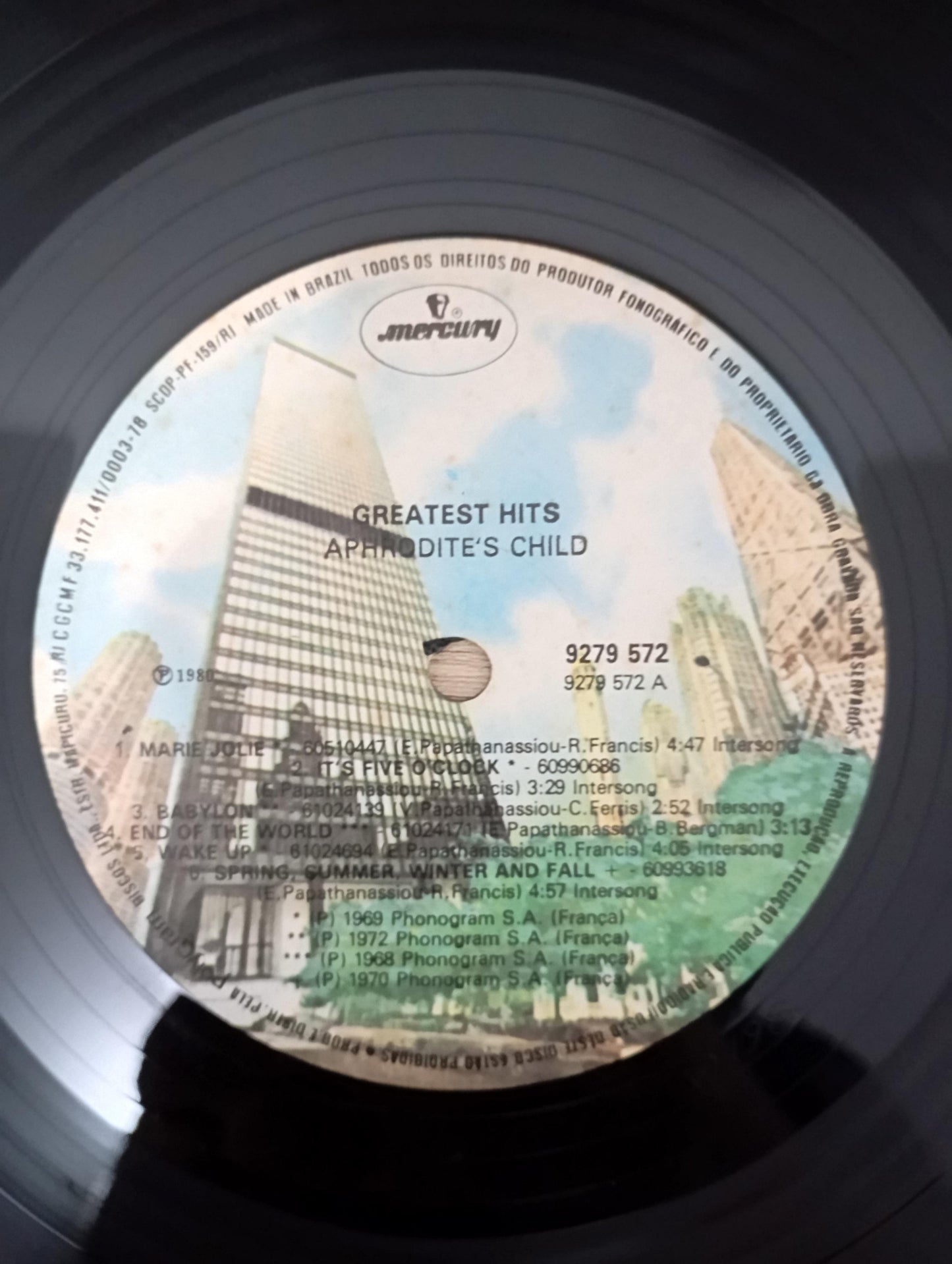 Disco Vinil Greatest Hits Aphrodite's Child A
