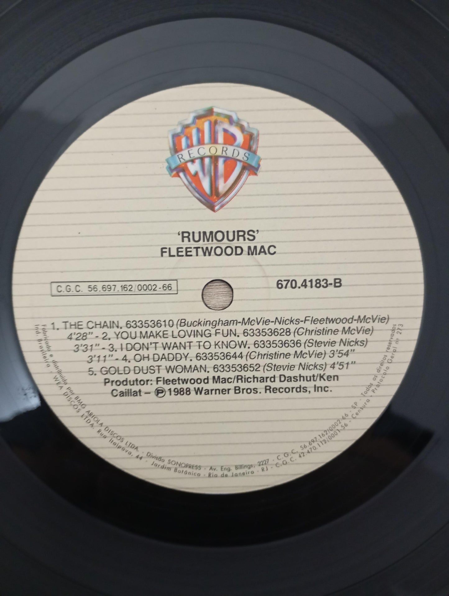 Lp Vinil Fleetwood Mac Rumours Com Encarte, Leia