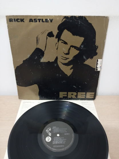 Lp Vinil Rick Astley Free Com Encarte