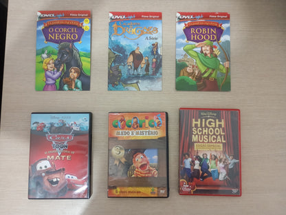 Dvd Lote 6 Dvds Infantis