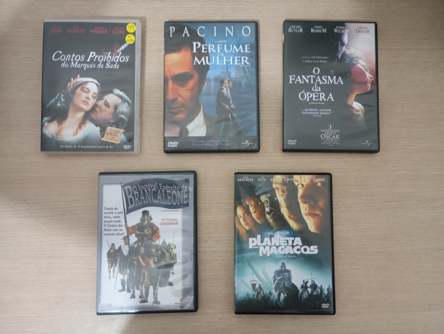 Dvd Lote 5 Dvds Filmes