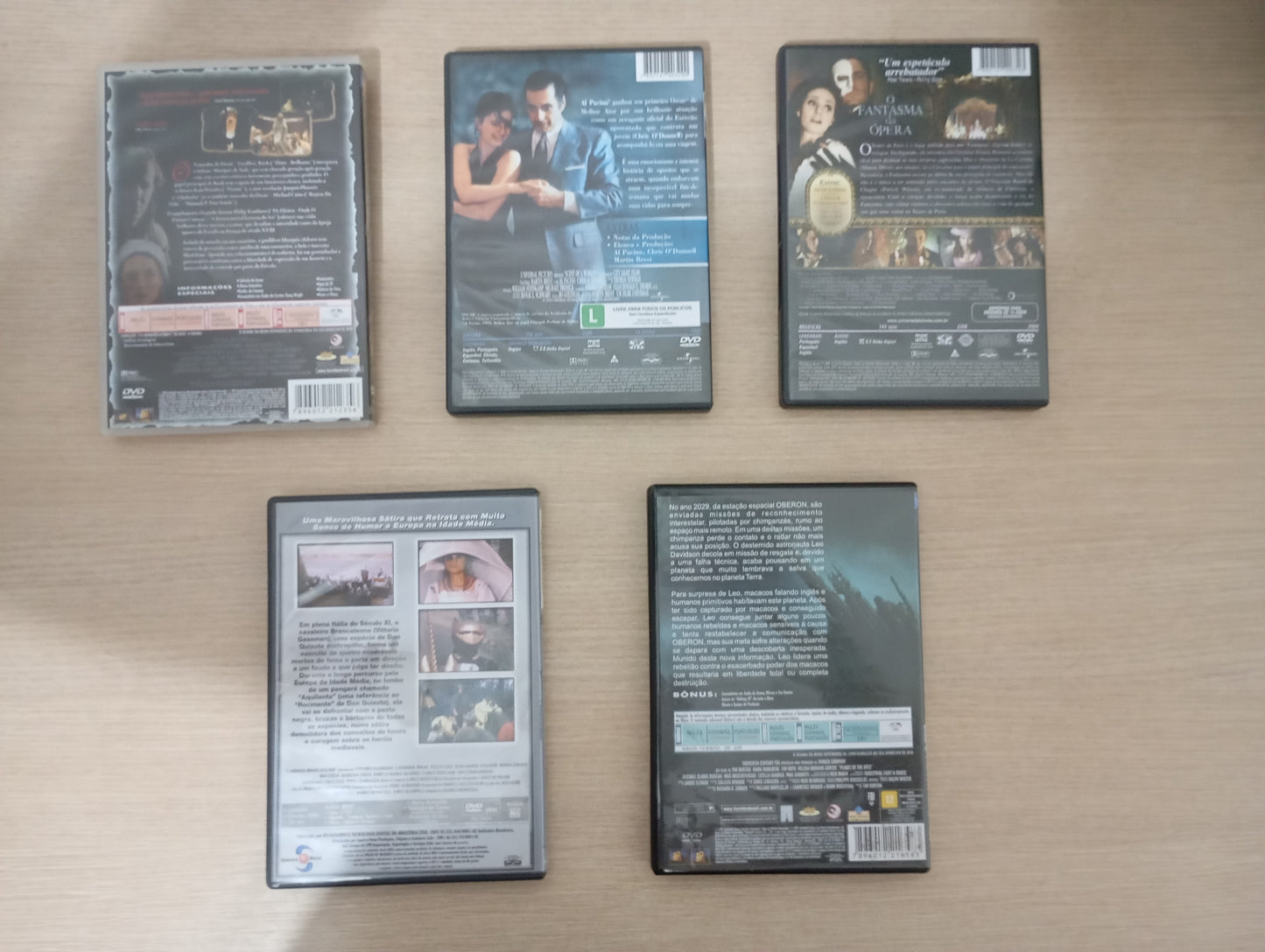 Dvd Lote 5 Dvds Filmes