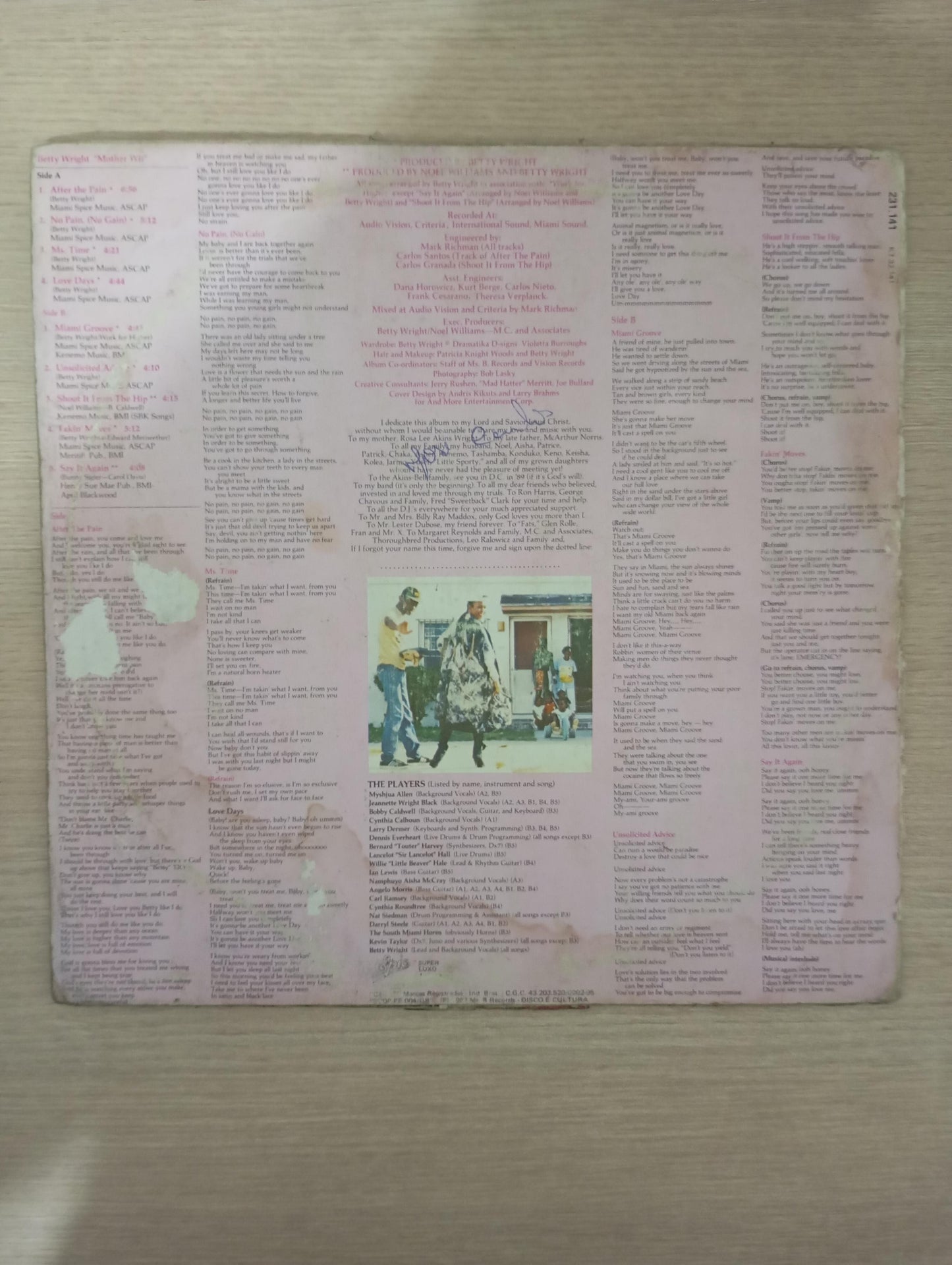 Lp Vinil Betty Wright Mother Wit