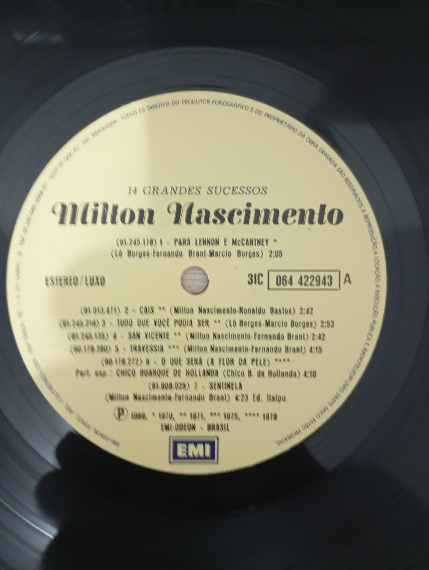 Lp Vinil Milton Nascimento 14 Grandes Sucessos
