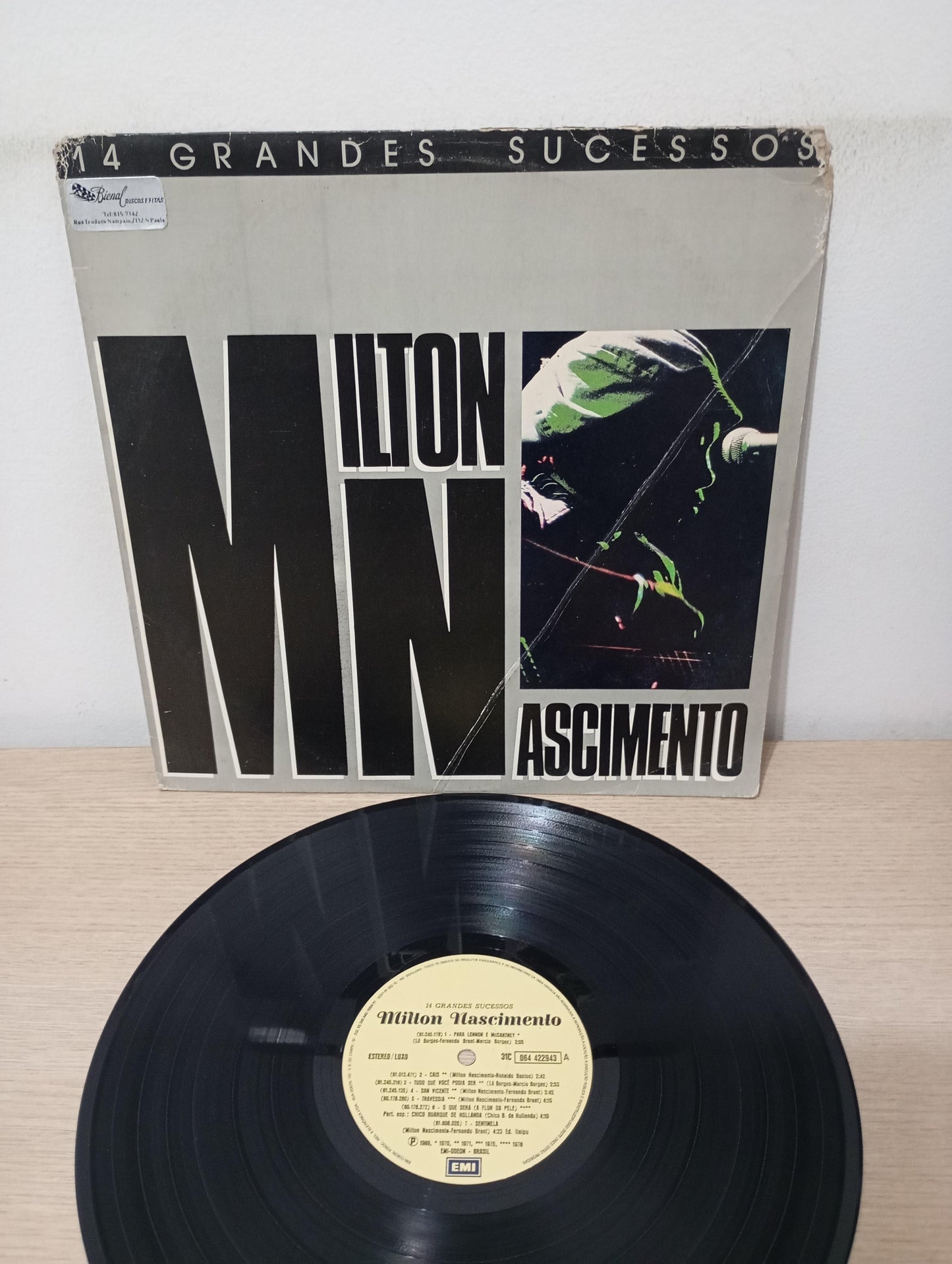 Lp Vinil Milton Nascimento 14 Grandes Sucessos