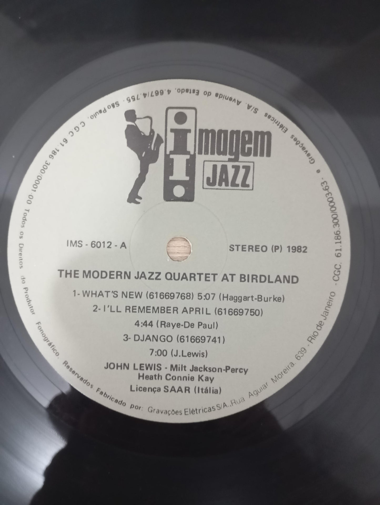 Lp Vinil The Modern Jazz Quartet At Birdland