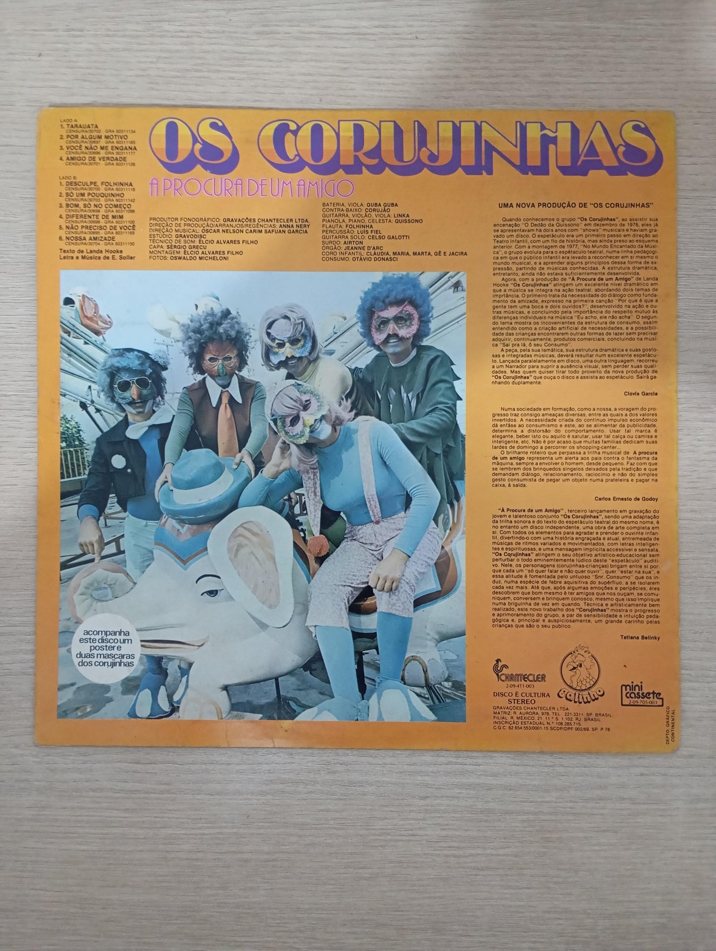 Lp Vinil Os Corujinhas A Procura De Um Amigo