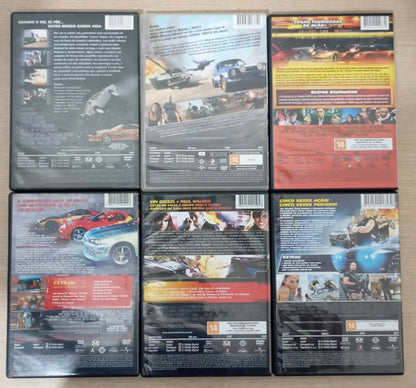 Dvd Lote 6 Dvds Velozes E Furiosos