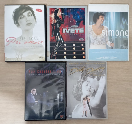 Dvd Lote 5 Dvds Música