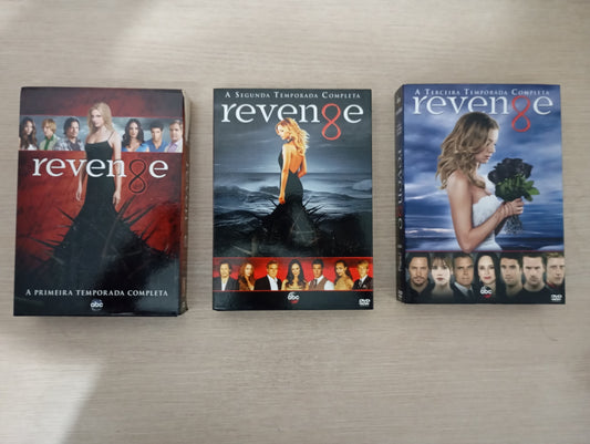 Dvd Lote Revenge 1, 2 E 3a Temporada 3 Box 15 Discos