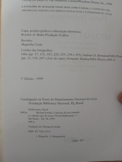 Livro Michael Jordan A História De Um Campeão